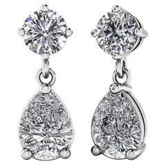 Teardrop Diamond Earrings