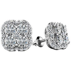 Diamond Cluster Earrings