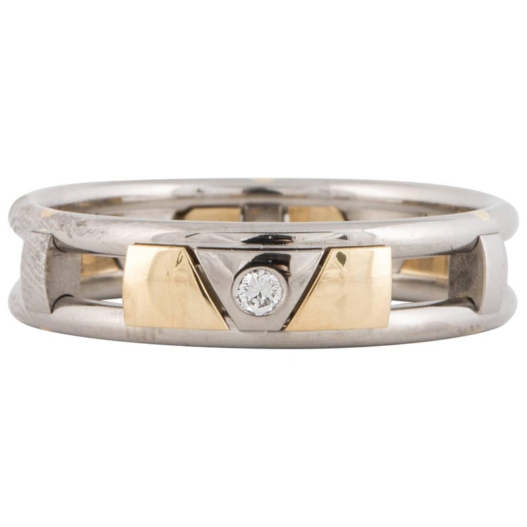 Christian Bauer 18K Gold and Palladium Wedding Band at 1stDibs
