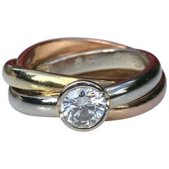 Cartier Tri-Color Diamond Ring