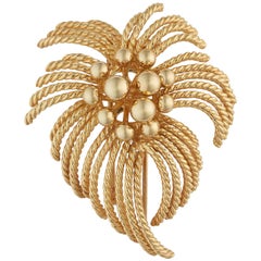 Van Cleef & Arpels Yellow Gold 'Fireworks' Brooch