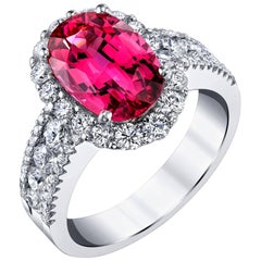Spinel and Diamond Ring 12