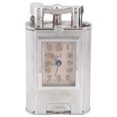 Dunhill Silver Plated Oversized Limited Edition Table Lighter Quartz Watch 3