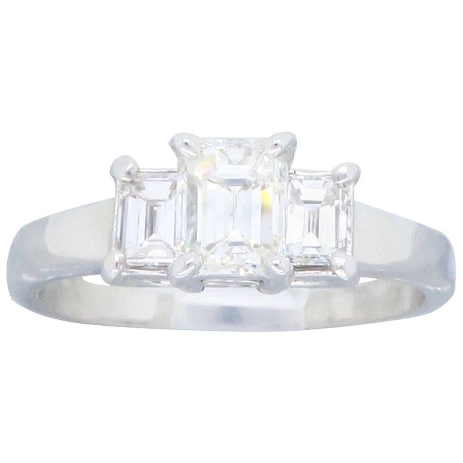 Three Stone Diamond Engagement Ring 
