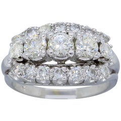 1.45 Carat Three-Row Diamond Band