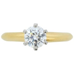 Tiffany & Co. Round Brilliant Cut Diamond Solitaire Engagement Ring 7