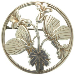 George Jensen Vintage Silver Butterfly Brooch, Designed by Arno Malinowsky