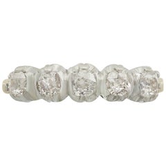 1910s Diamond Yellow Gold Five-Stone Ring 2