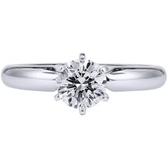 H 
H 0.88 Carat Diamond Engagement Ring