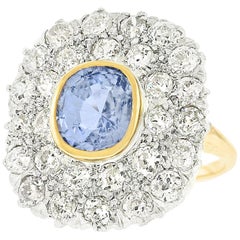 Art Deco Sapphire and Diamond-Set Gold Ring 10