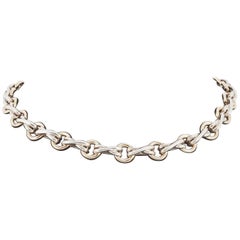 Tiffany & Co. Gold and Silver Link Collar Necklace, circa 1960-1970