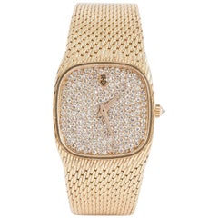 Corum Ladies Yellow Gold Diamond Set Mechanical Wristwatch, circa 1960