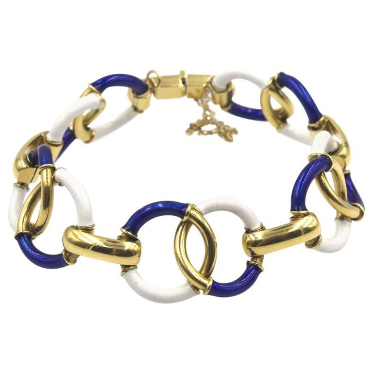 Pomellato Lucciole Yellow Gold Round Link Bracelet at 1stdibs
