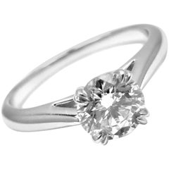 Harry Winston .56 Carat VVS1/F Diamond Solitaire Platinum Engagement Ring