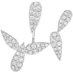 Yvonne Leon Contemporary Stud and Ear Jacket in 18 Karat White Gold