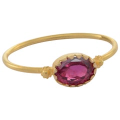 Grecian Red Spinel 18 Karat Gold Ring 4