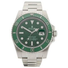 Used Rolex Stainless Steel Submariner Hulk Automatic Wristwatch Ref 116610lV, 2015
