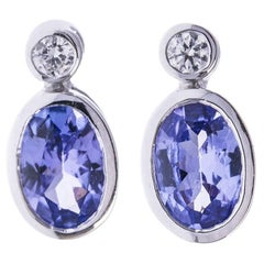 Tanzanite Diamond Earrings 2