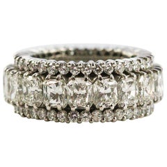 Hammerman Brothers Platinum and 10.69 Carat Diamond Eternity Band 2