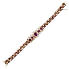 Brilliant Ruby and Diamond Bracelet 1
