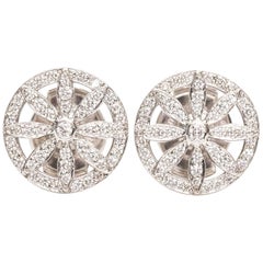 Tiffany & Co. .40 Carat Diamond and Platinum Stud Earrings