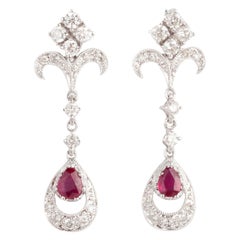 Ruby and Diamond Earrings 2