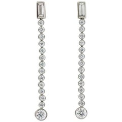 Tiffany & Co. ‘Jazz’ Collection: 1.68 Carat Diamond Drop Earrings, circa 2003 10