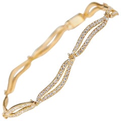 Diamond Yellow Gold Bracelet 11