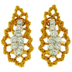 Buccellati 18 Karat Gold and Diamond Earrings 5