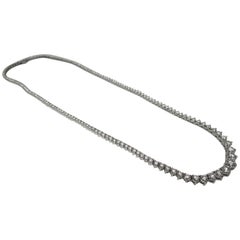 Diamond White Gold Choker Necklace 5