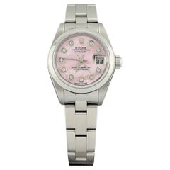 Rolex Ladies Datejust 79160 Pink Mother of Pearl Dial Stainless Steel