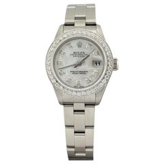 Rolex Lady Oyster Perpetual Datejust 69160 Mother of Pearl Diamond Dial Bezel