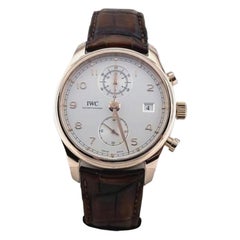 IWC Portugieser Chronograph Classic IW390301 42mm 18k Rose Gold Box Paper