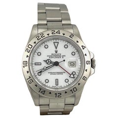 Rolex Explorer II 16550 40mm White Polar Dial Stainless Steel 1986