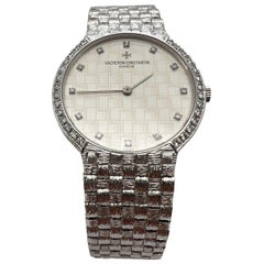Vacheron Constantin Patrimony Diamond Hour Markers 18K White Gold