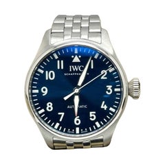 IWC Big Pilot IW329304 43mm Pilot's Watch Blue Dial Stainless Steel Box Paper
