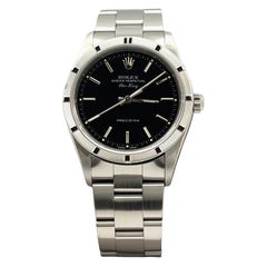 Rolex Air King Precision 14010M 14010 34mm Black Dial Stainless Steel