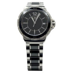 TAG Heuer Formula 1 WAH1212 37mm Black Dial Diamond Bezel Stainless Quartz