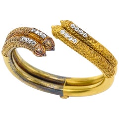 Victorian Etruscan Revival Yellow Gold Bracelet 3