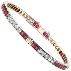 Ruby and Diamond Bangle