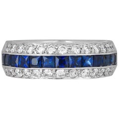 Sapphire, Diamond and Gold Ring 12