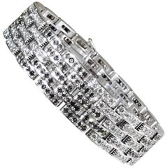 Cartier Black and White Diamond Maillon Panthere Bracelet