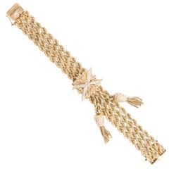 14 Karat Bracelet with Tassels 7