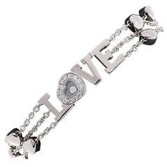 Chopard Happy Diamonds Heart Love White Gold Bracelet