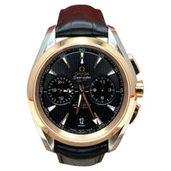 Omega Seamaster Aqua Terra GMT 231.23.43.52.06.001 43 mm 18-Karat-Gold und Edelstahl, mit Originalverpackung und Zertifikat