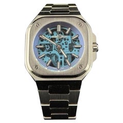 Bell & Ross BR05 BR05A-BLU-SKST/SST 40mm Blue Skeleton Dial Steel Box Paper
