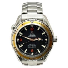 Omega Seamaster Planet Ocean 2909.50.83 Schwarzer und orangefarbener Edelstahl 42mm
