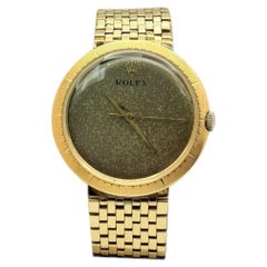 Vintage Rolex Precision Disco Volante 9919 36mm Tropical Dial Yellow Gold