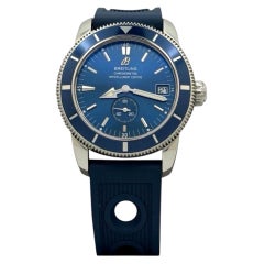 Breitling Superocean Heritage A37320 38mm Blue Dial Blue Bezel Stainless Steel