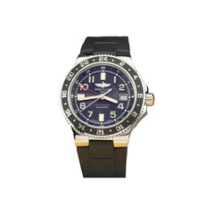 Breitling Superocean GMT A32380 41mm Black Dial Stainless Steel Box Papers